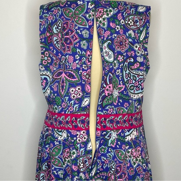 Talbots Paisley Fit & Flare Dress - Picture 9 of 12